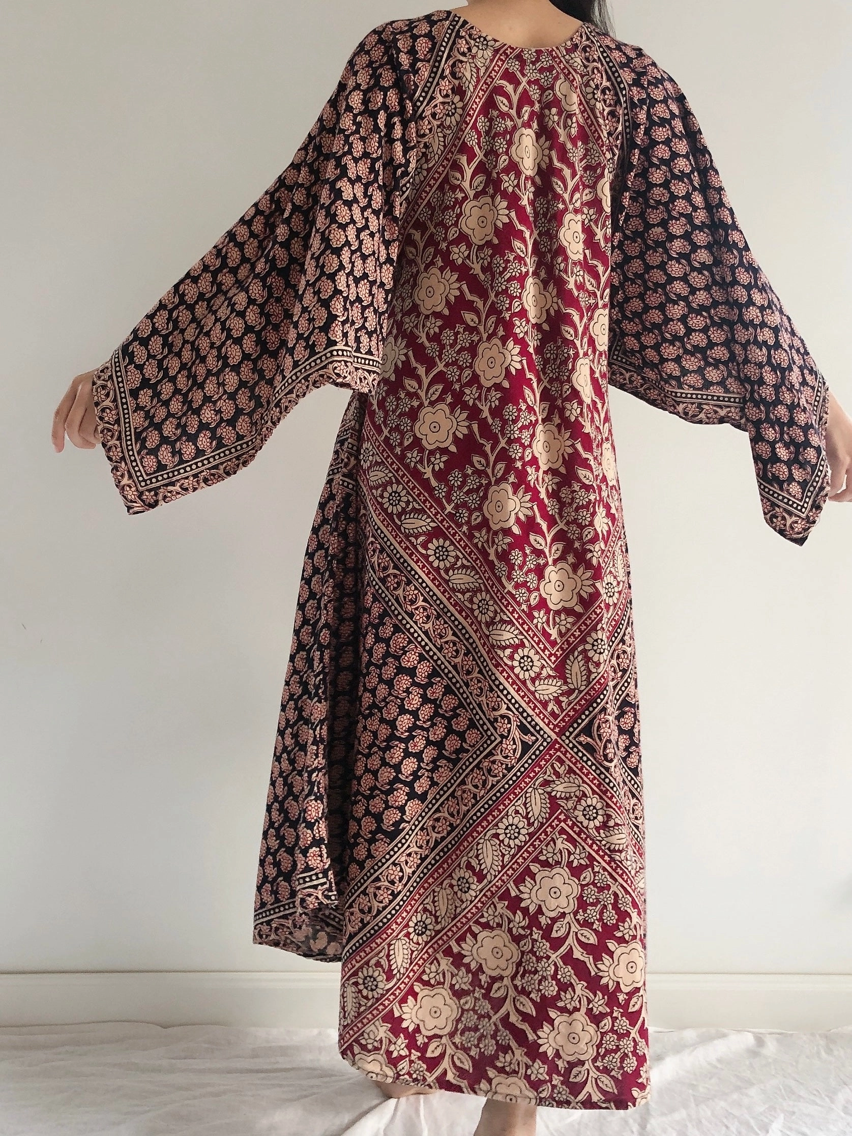 1970s Indian Cotton Dress - OSFM