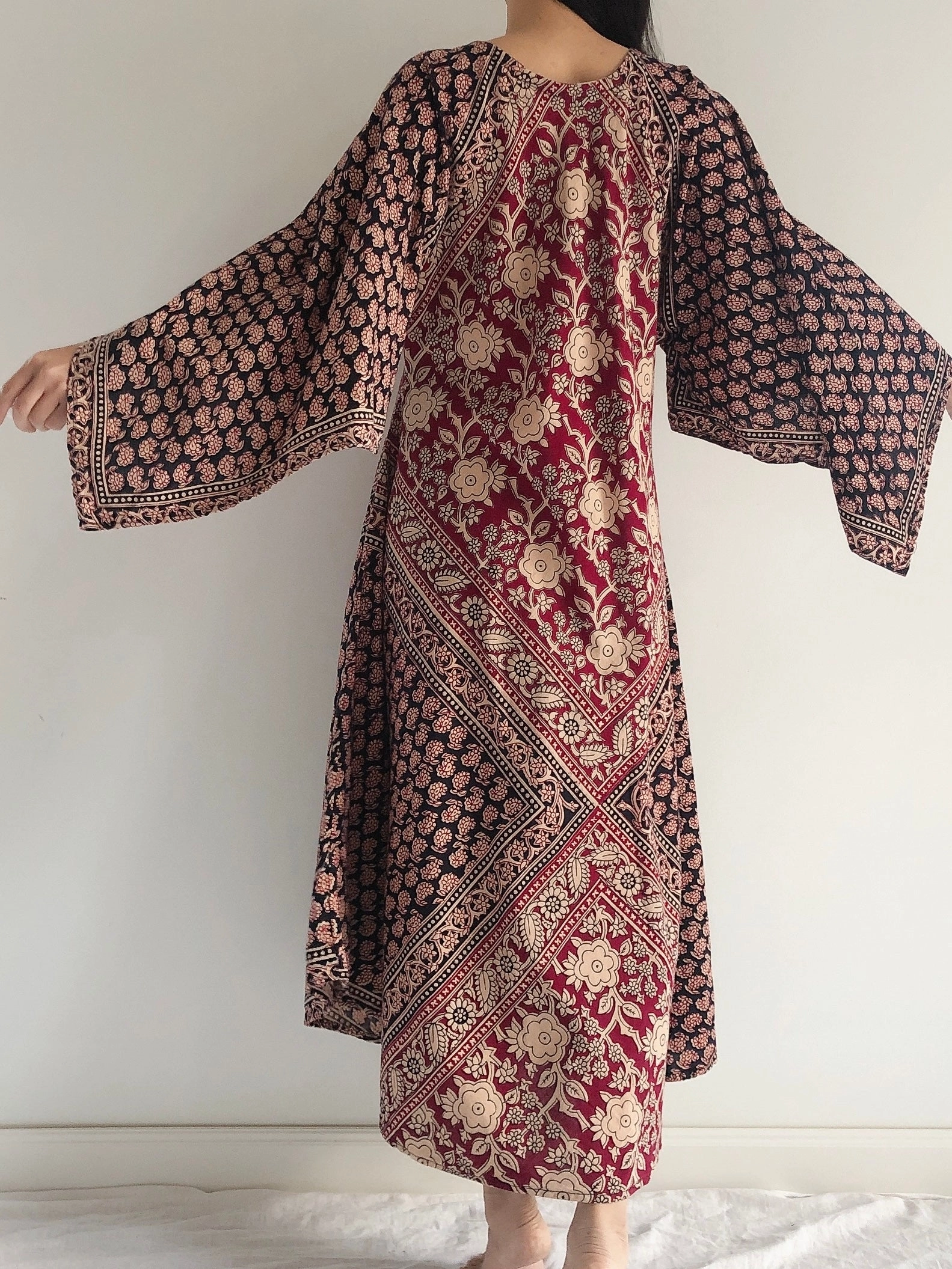 1970s Indian Cotton Dress - OSFM