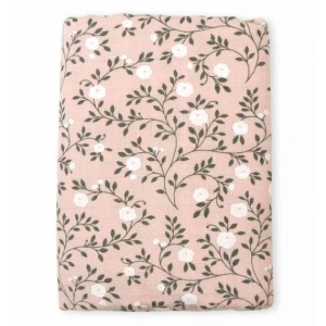 A Little Lovely Company Muslin Cloth XL: Blossom - Dusty Pink