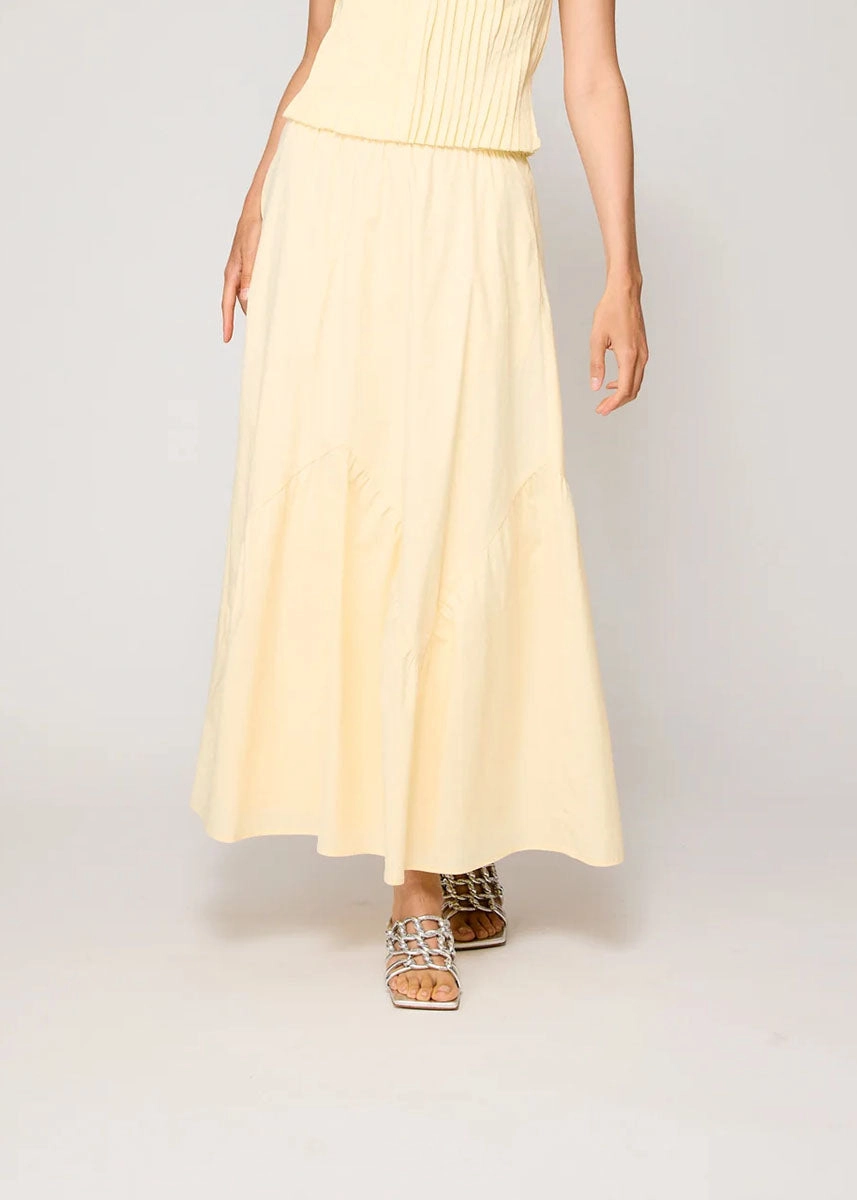 Abbott Maxi Skirt - Pale Yellow