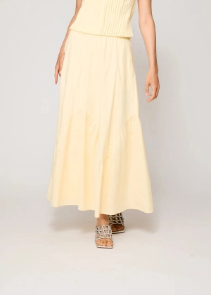 Abbott Maxi Skirt - Pale Yellow