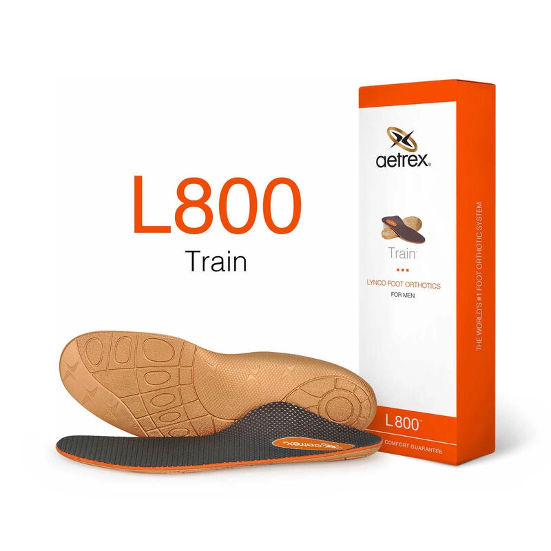 Aetrex Men's L800 Train Orthotics - Insole for Exercise