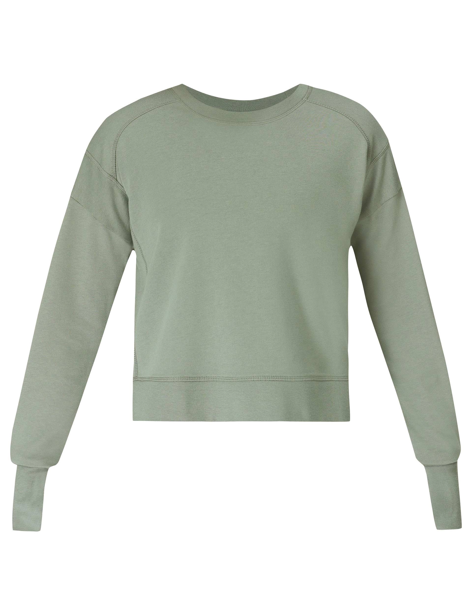 After Class Crop Sweatshirt - Willow Green