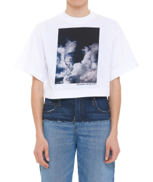 Alexander McQueen Graphic Printed Crewneck T-Shirt