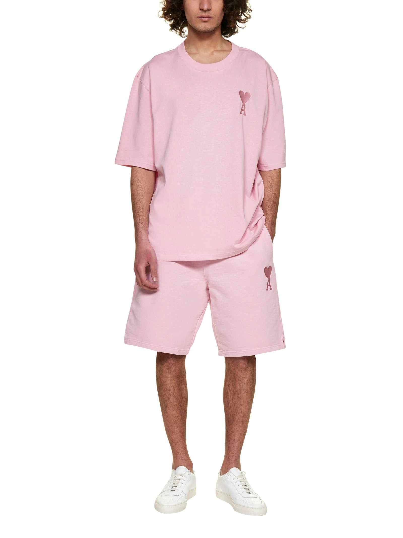 AMI Ami de Coeur Drawstring Track Shorts