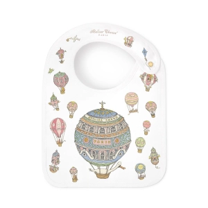 Atelier Choux Satin Bib Hot Air Balloons