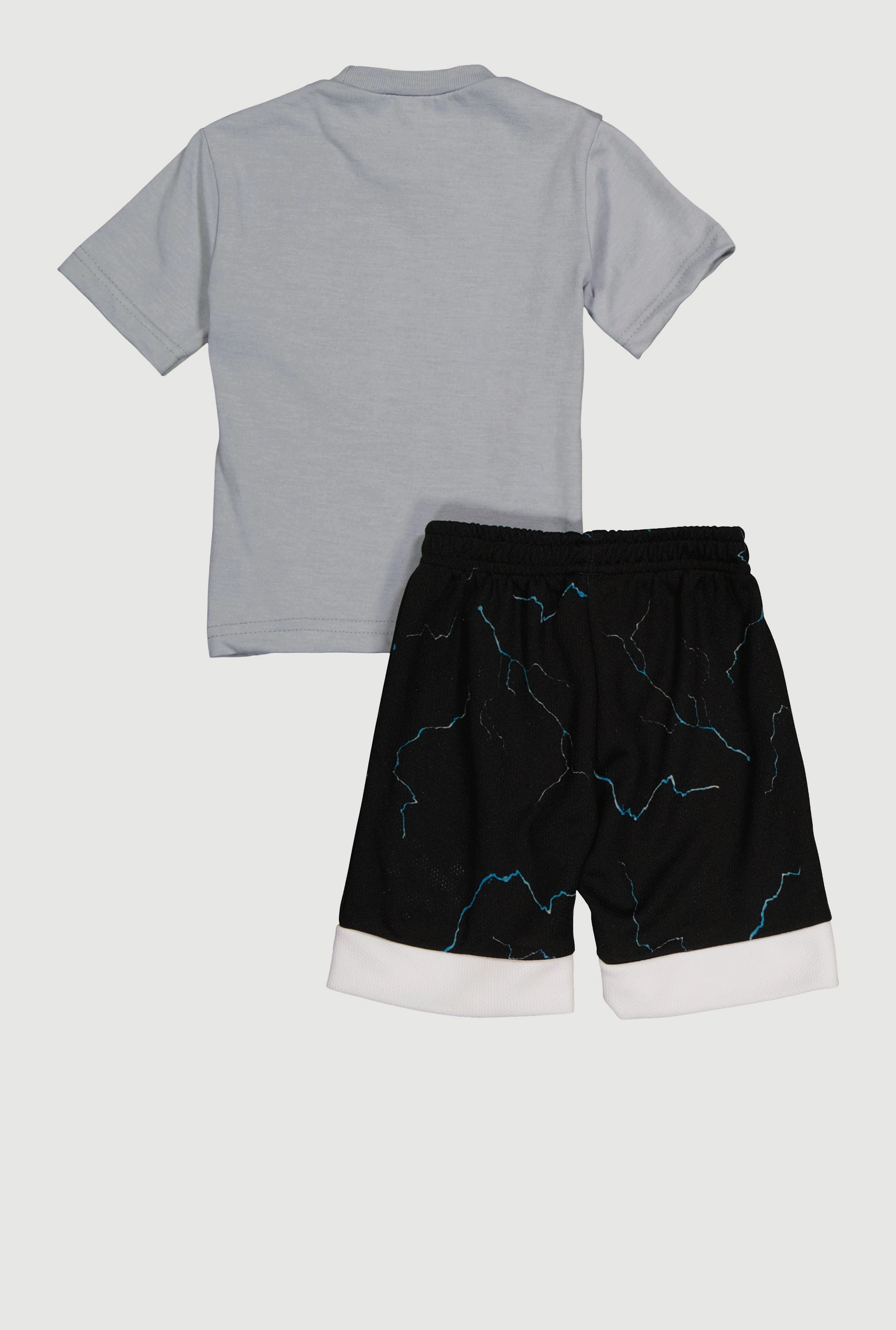 Baby Boys 12-24M Lightning Basketball Graphic Tee and Jersey Mesh Shorts