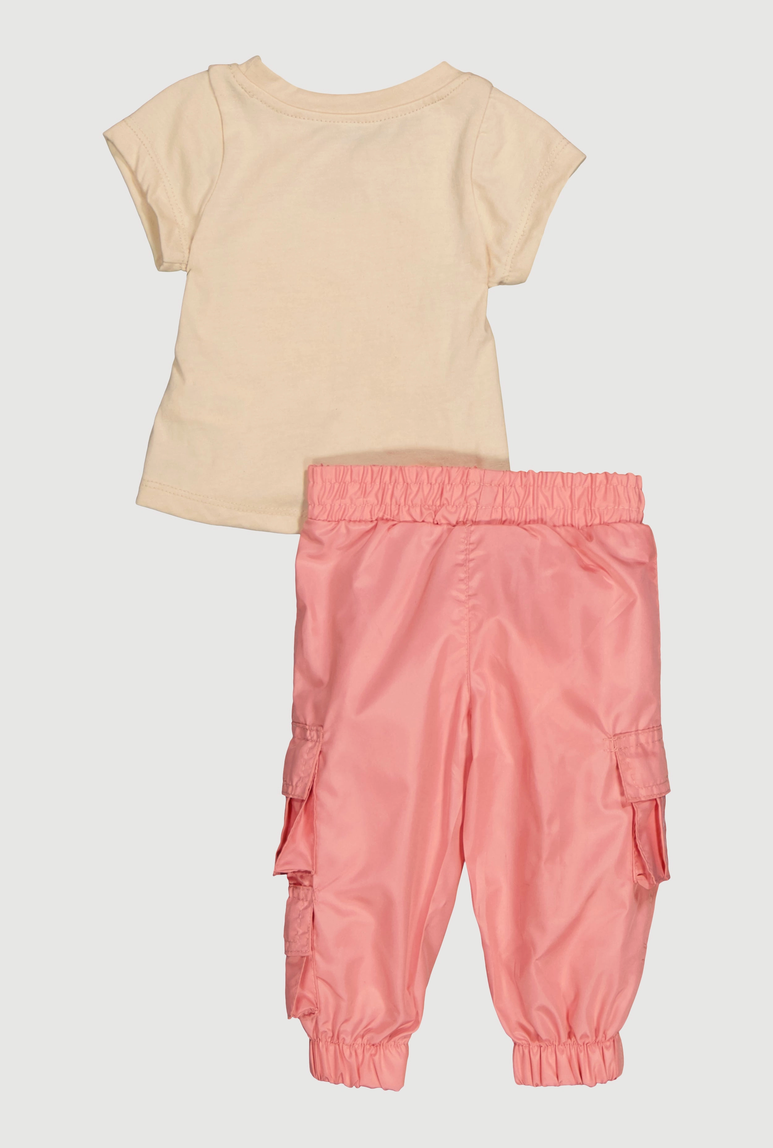 Baby Girls 0-9M A Little Bit Dramatic Graphic Tee and Cargo Joggers