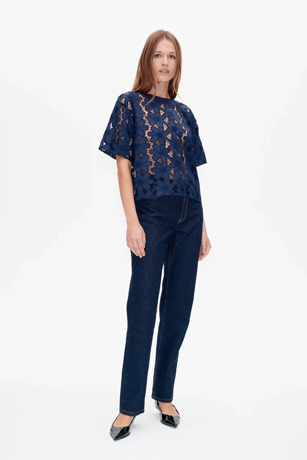 Baum und Pferdgarten Manuela Baritone Blue Lace T-Shirt
