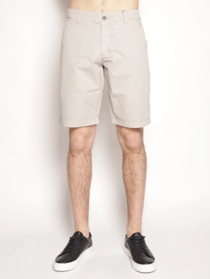Bemuda in Beige Cotton