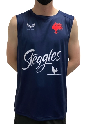 Castore Mens Sydney Roosters Training Singlet Navy <br> JCSRTRVT