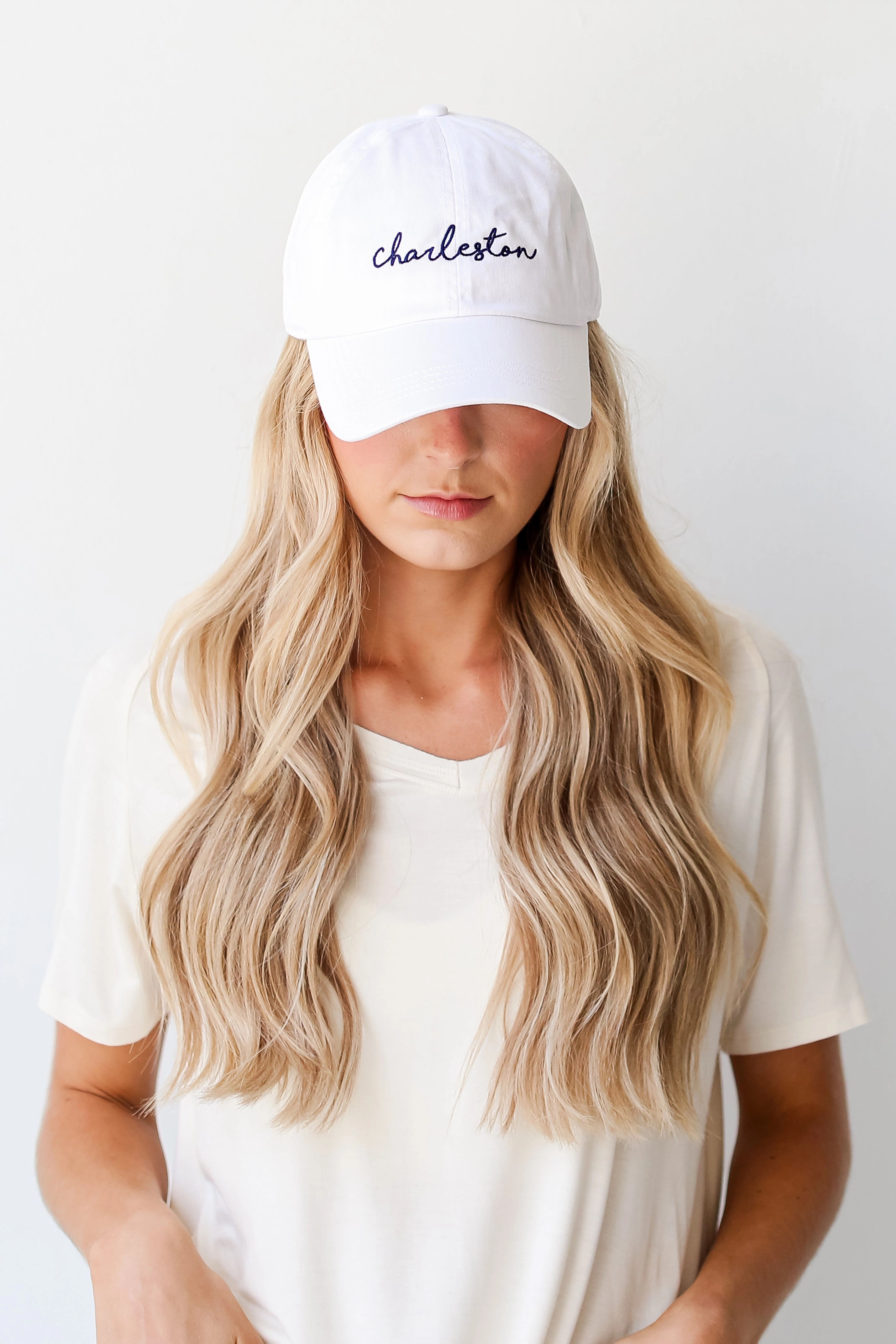Charleston Script Embroidered Hat