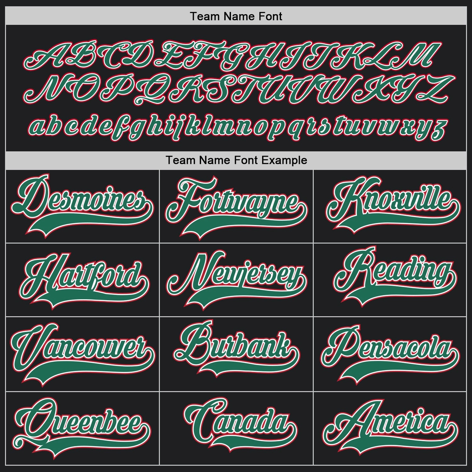Custom Black Kelly Green-Red Hockey Jersey