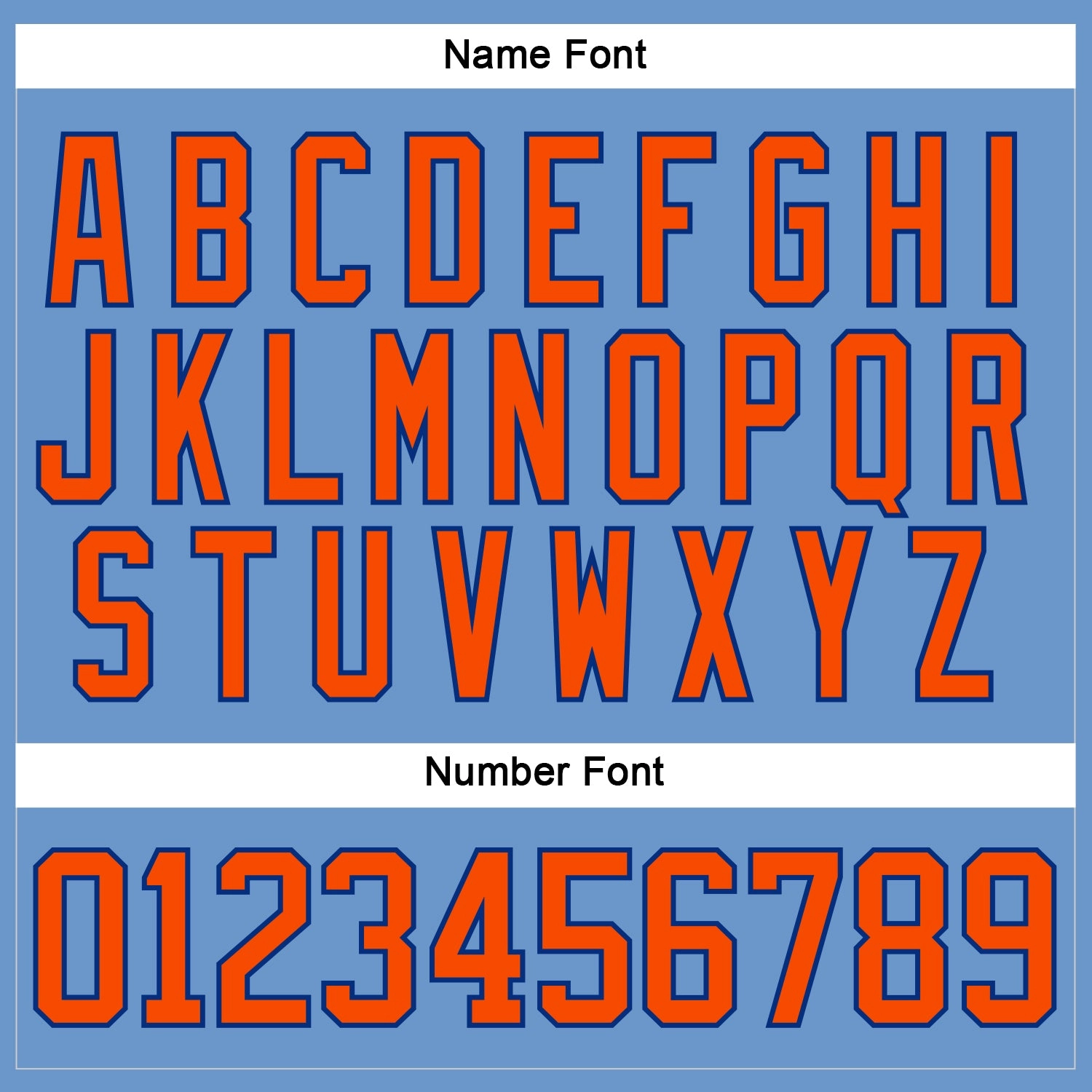 Custom Light Blue Orange-Royal Hockey Jersey