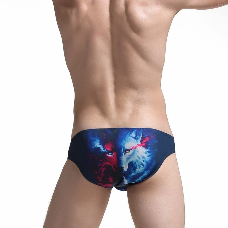 Digital printing polyester men's briefs Anime Panties