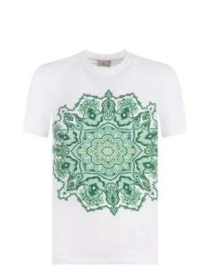 Etro Graphic Print Crewneck T-Shirt