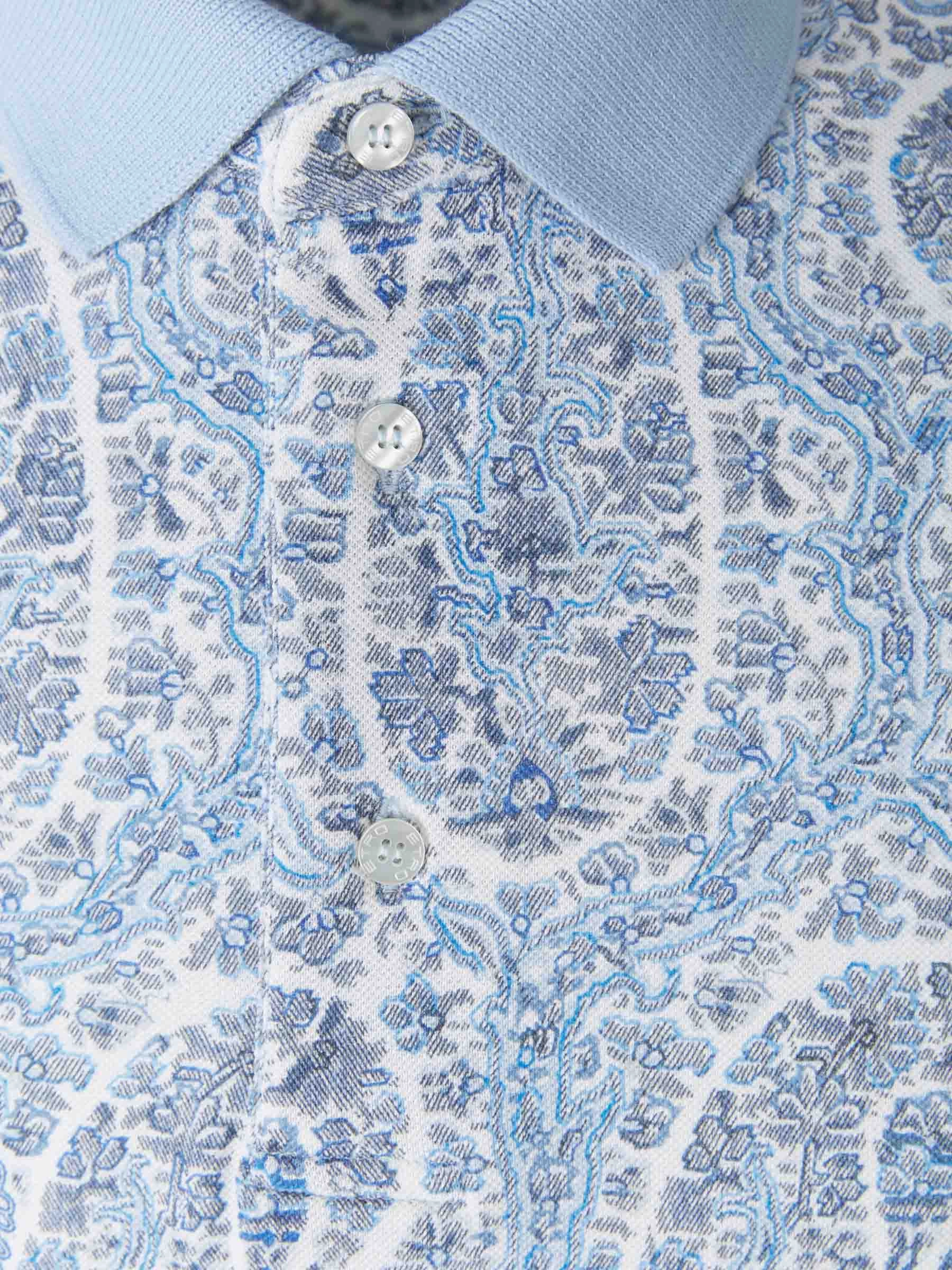 Etro Paisley Motif Polo Shirt