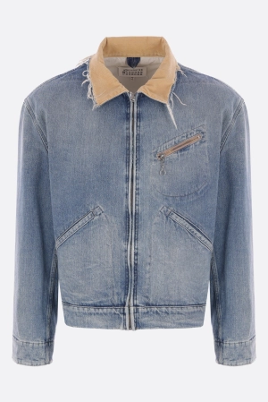 full-zip jacket in denim