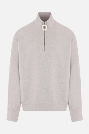 jersey half-zip sweatshirt