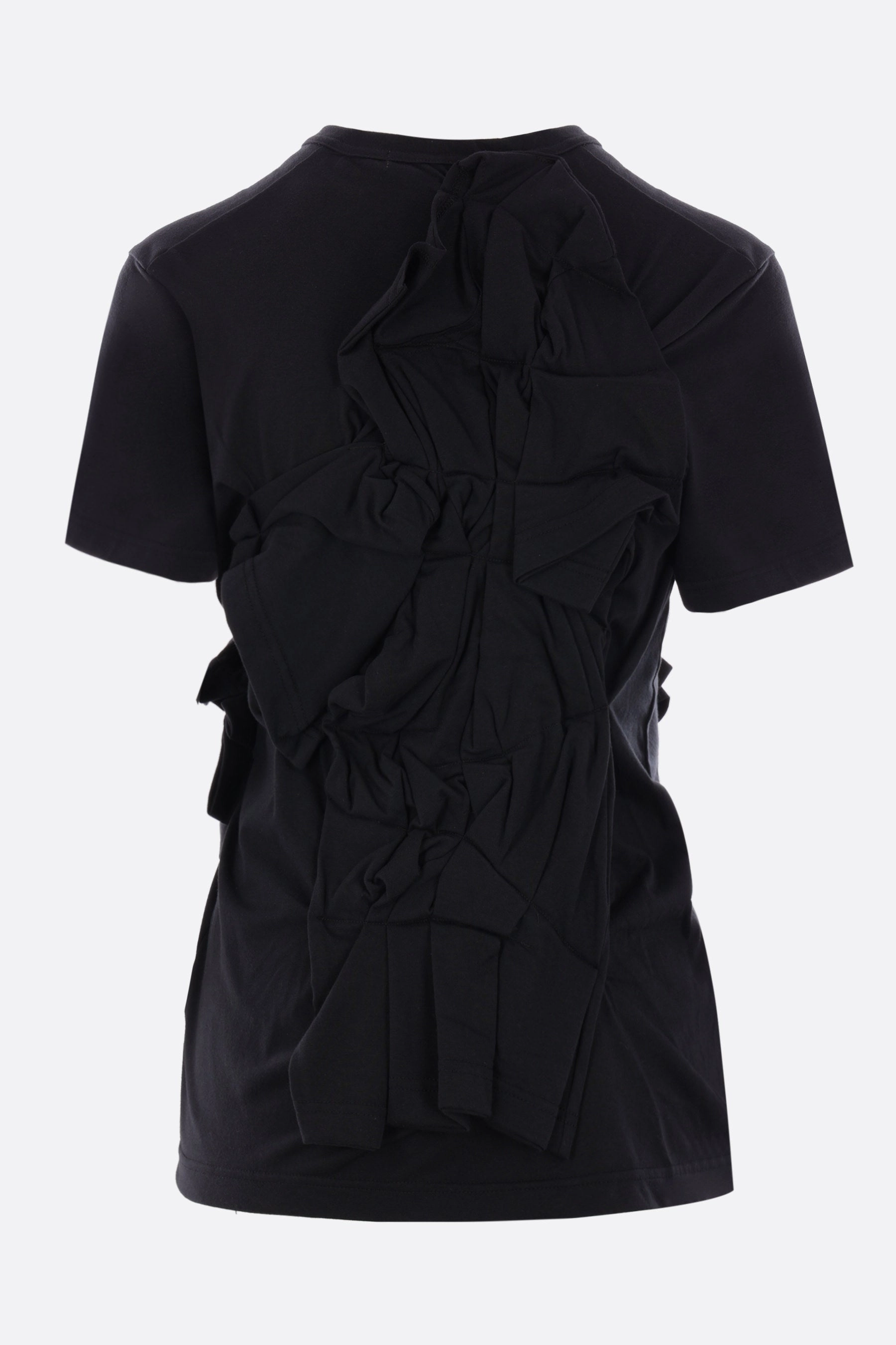 jersey t-shirt with ruches