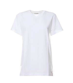 Jil Sander V-Neck Straight Hem T-Shirt