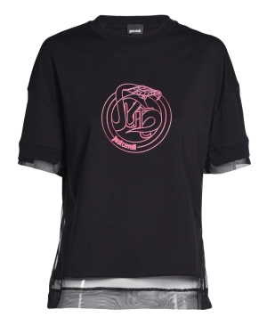 Just Cavalli Graphic Print Crewneck T-Shirt