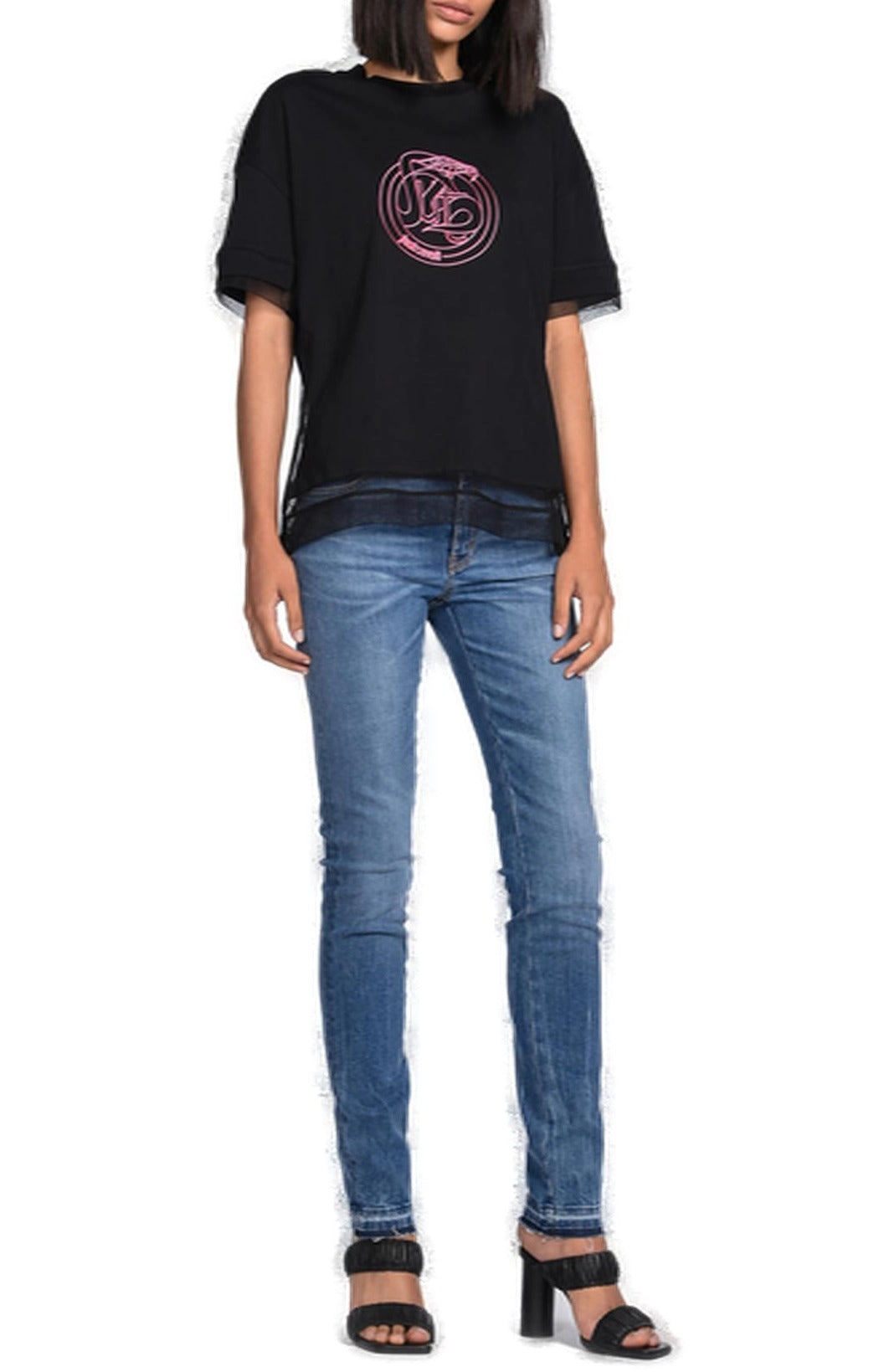 Just Cavalli Graphic Print Crewneck T-Shirt