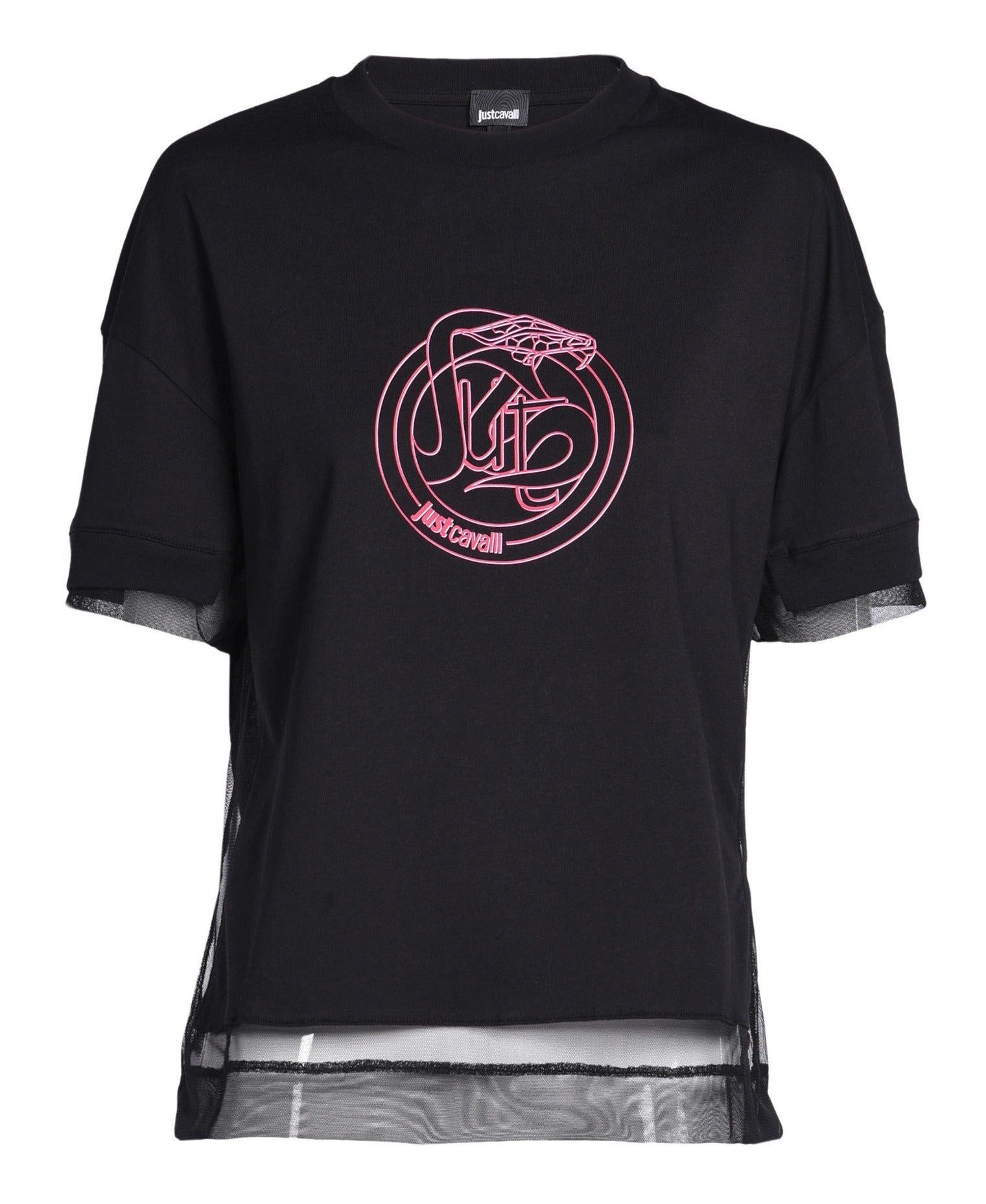 Just Cavalli Graphic Print Crewneck T-Shirt