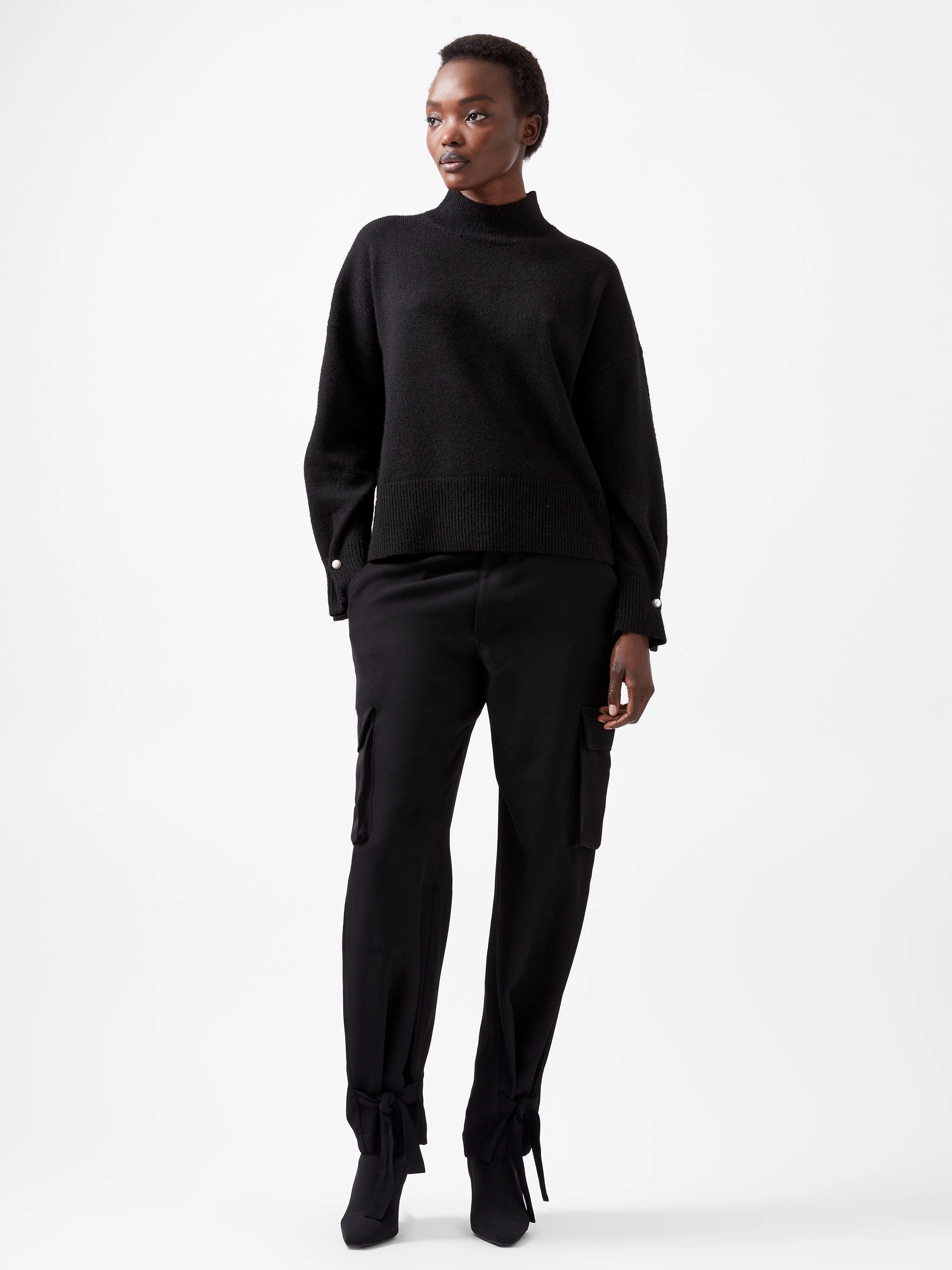 Kezia Recycled Pearl Cuff Detail Jumper