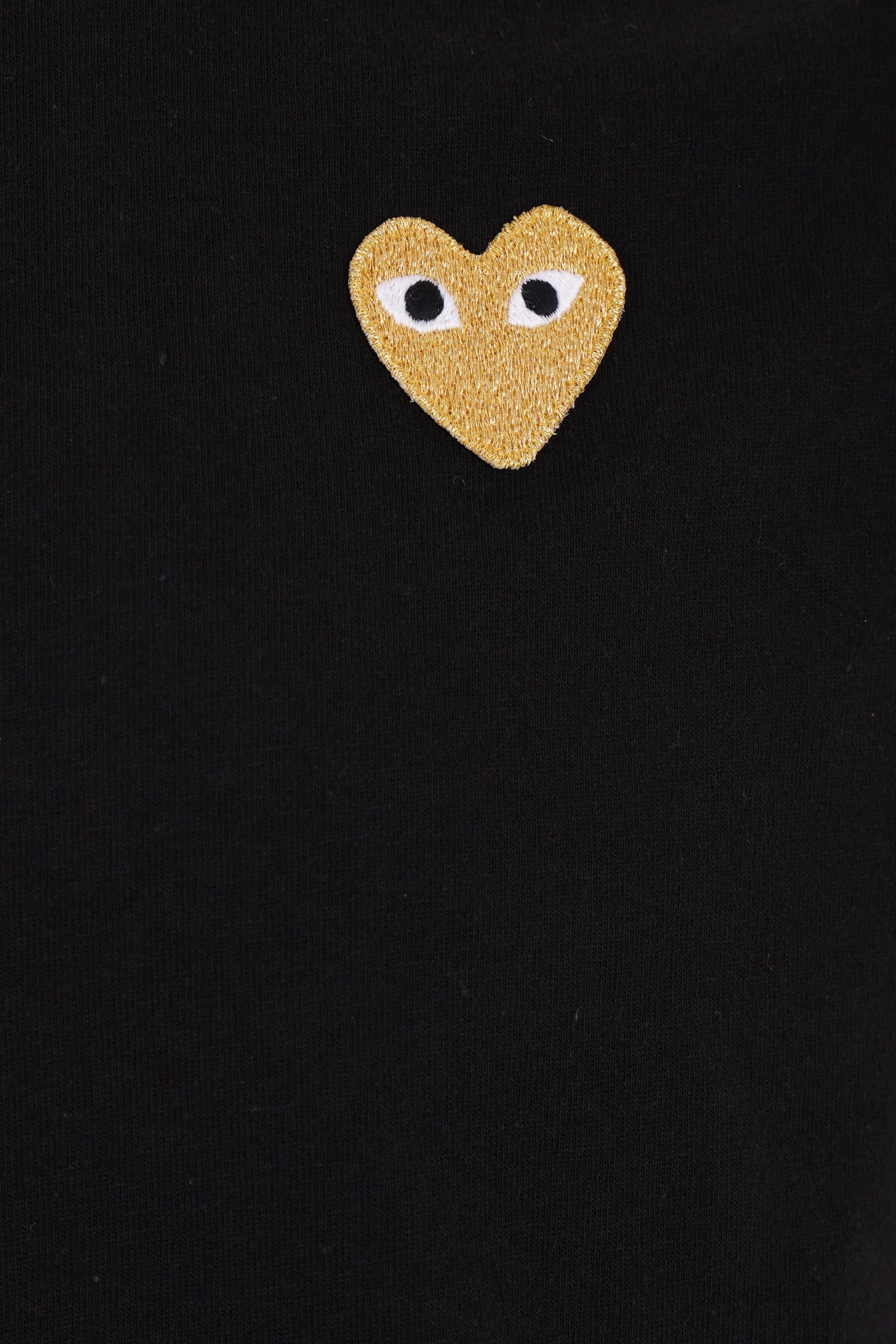 lamé Heart patch cotton t-shirt