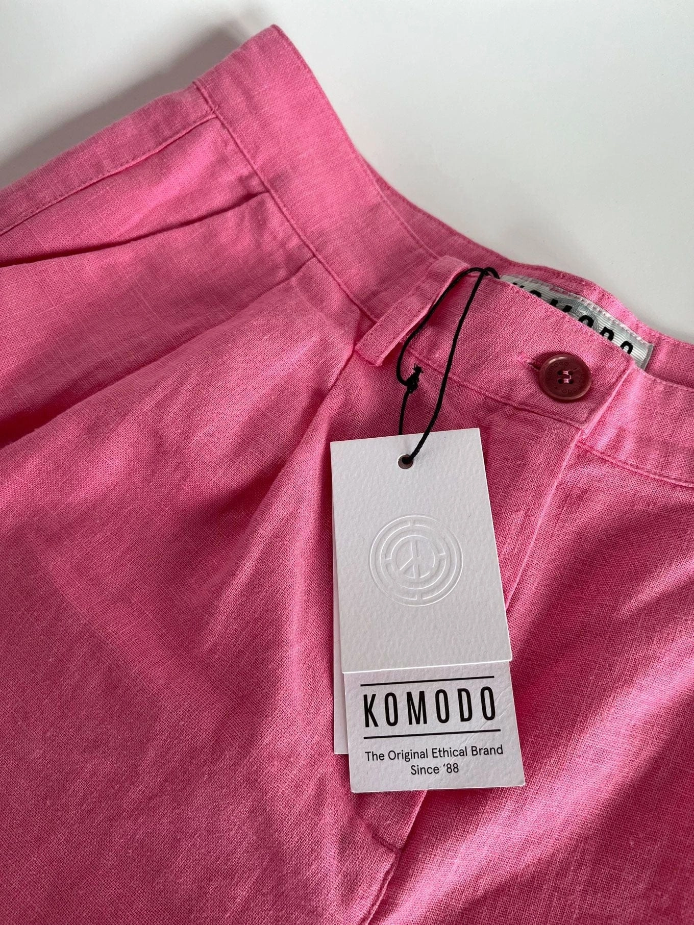 Lion Women's Organic Linen Cotton Trousers | Pink