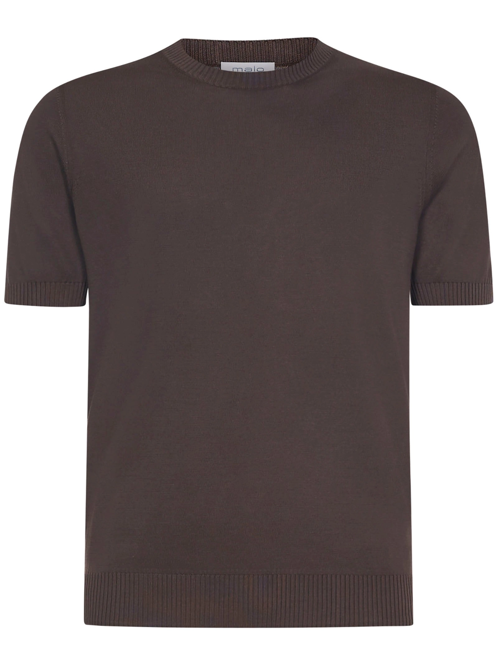 Malo Round Neck Straight Hem T-Shirt