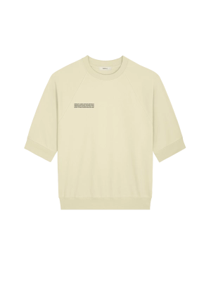 Mens DNA Double Jersey Short Sleeve Top—maitake beige