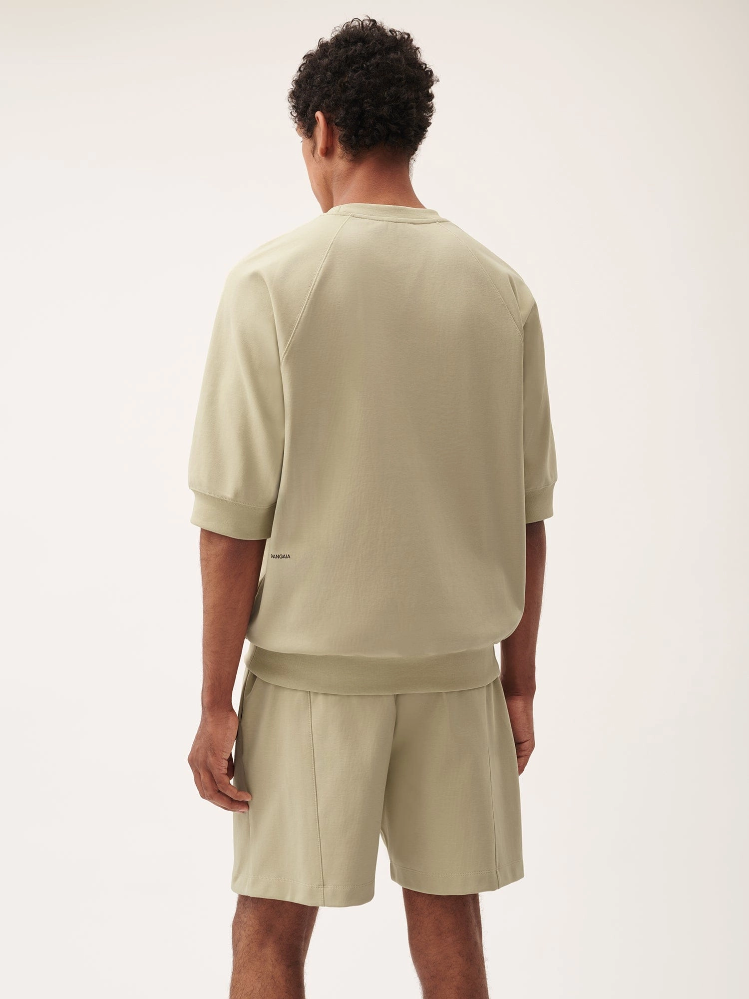 Mens DNA Double Jersey Short Sleeve Top—maitake beige