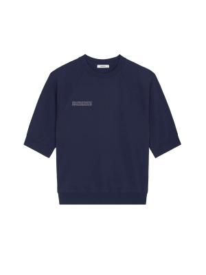 Mens DNA Double Jersey Short Sleeve Top—navy
