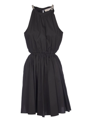 Michael Michael Kors Round Neck Cutout Mini Dress