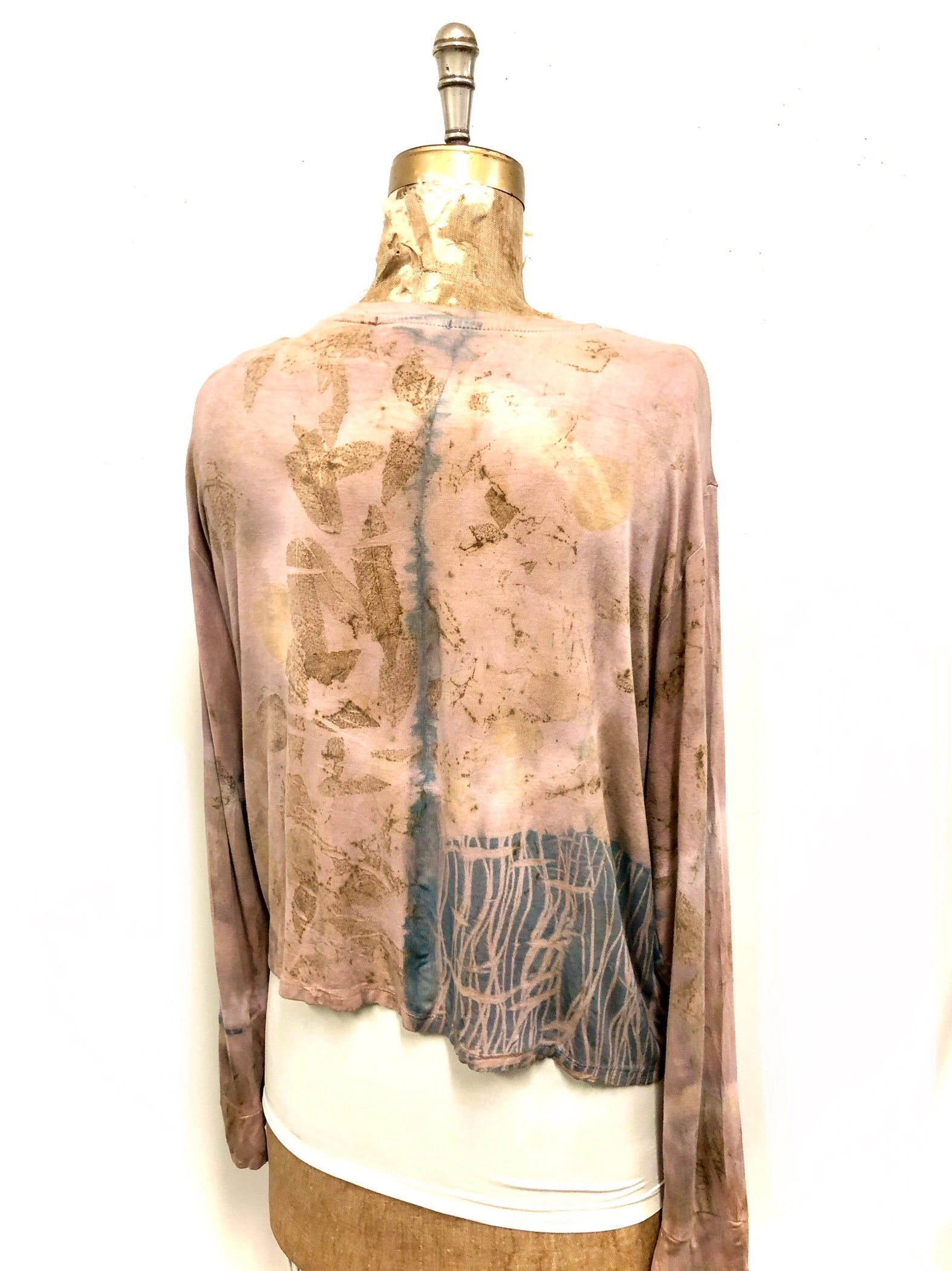 Naturally dyed viscose jersey Long sleeve  shirt