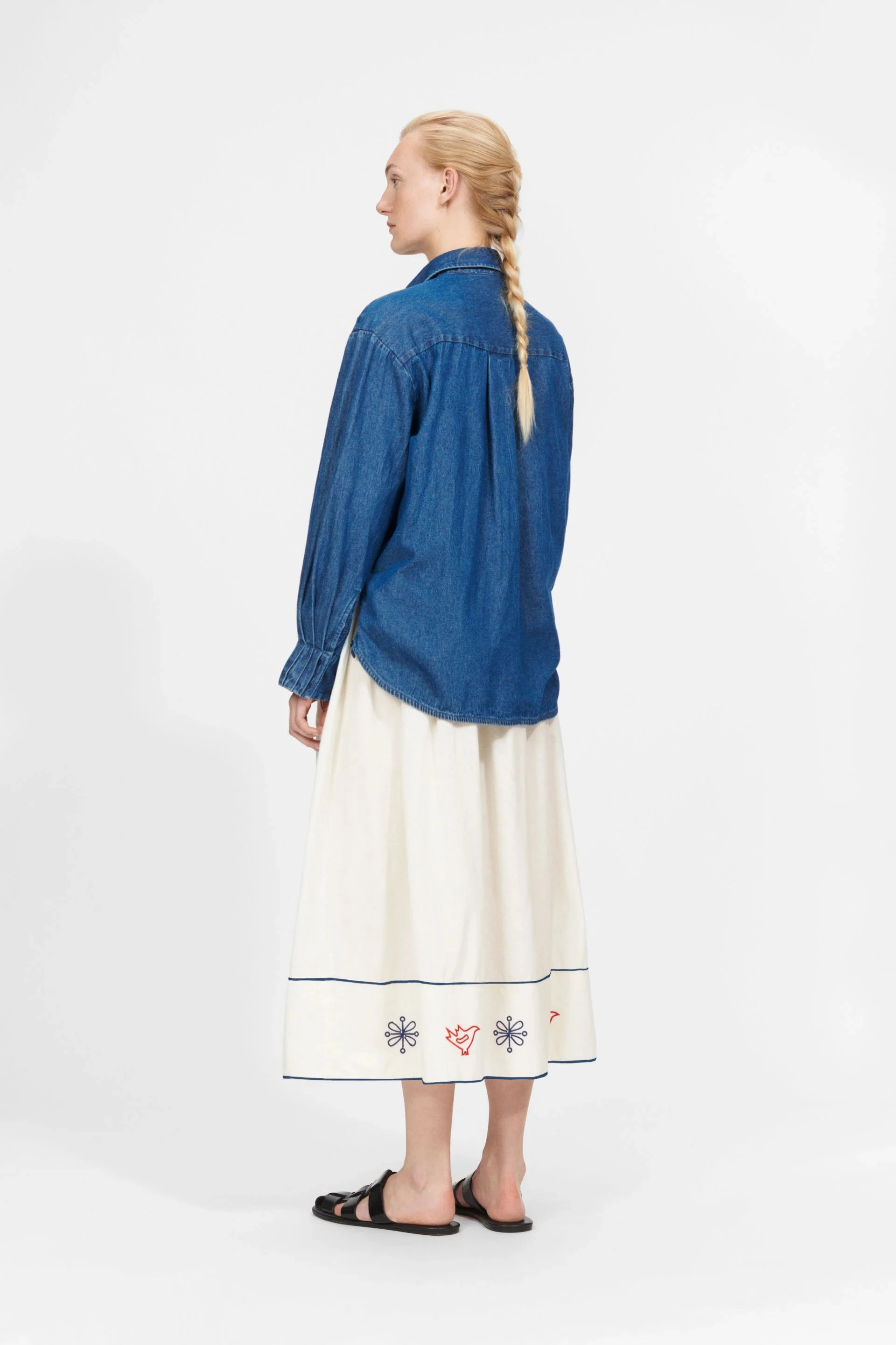 Nué Notes Nottingham Egret Embroidered Skirt