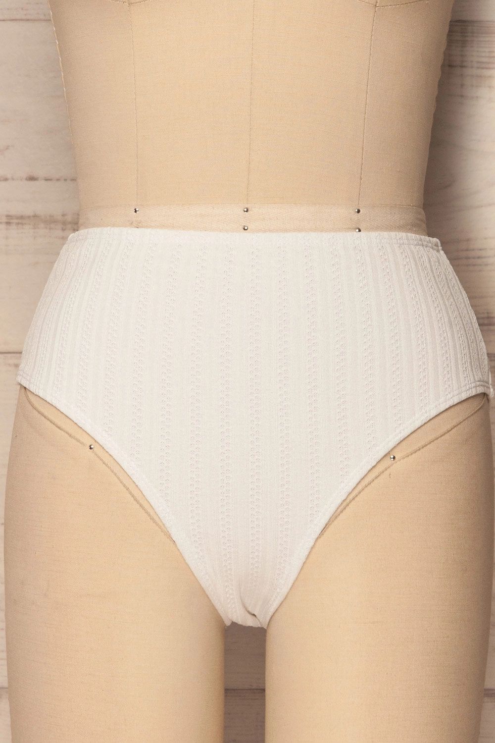 Orsenigo | White Textured Bikini Bottom