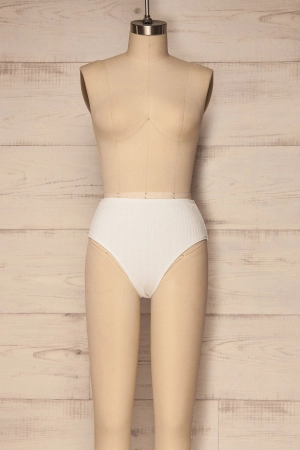 Orsenigo | White Textured Bikini Bottom