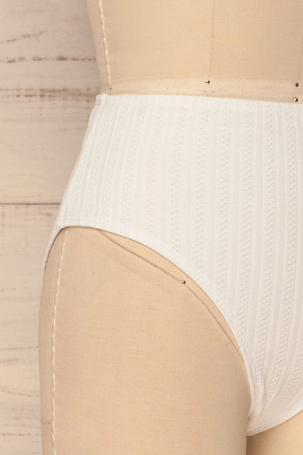 Orsenigo | White Textured Bikini Bottom