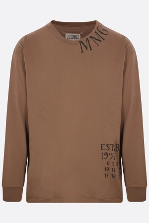 oversized long-sleeve cotton t-shirt