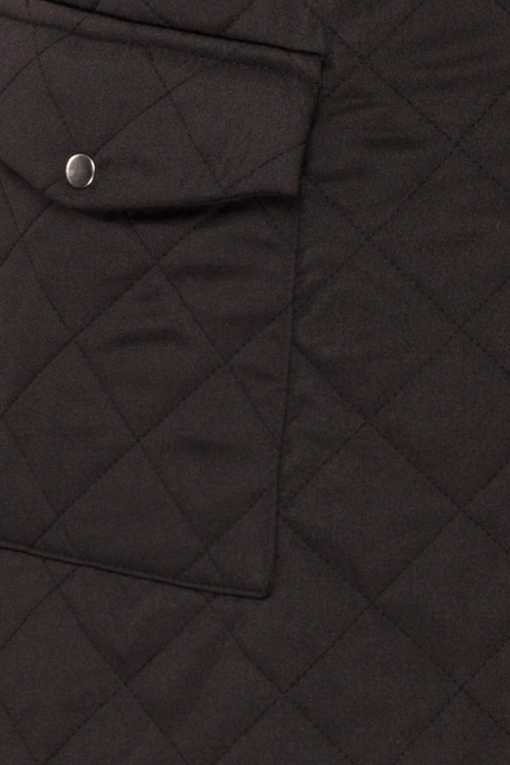 Oviedo | Black Quilted Wrap Skirt
