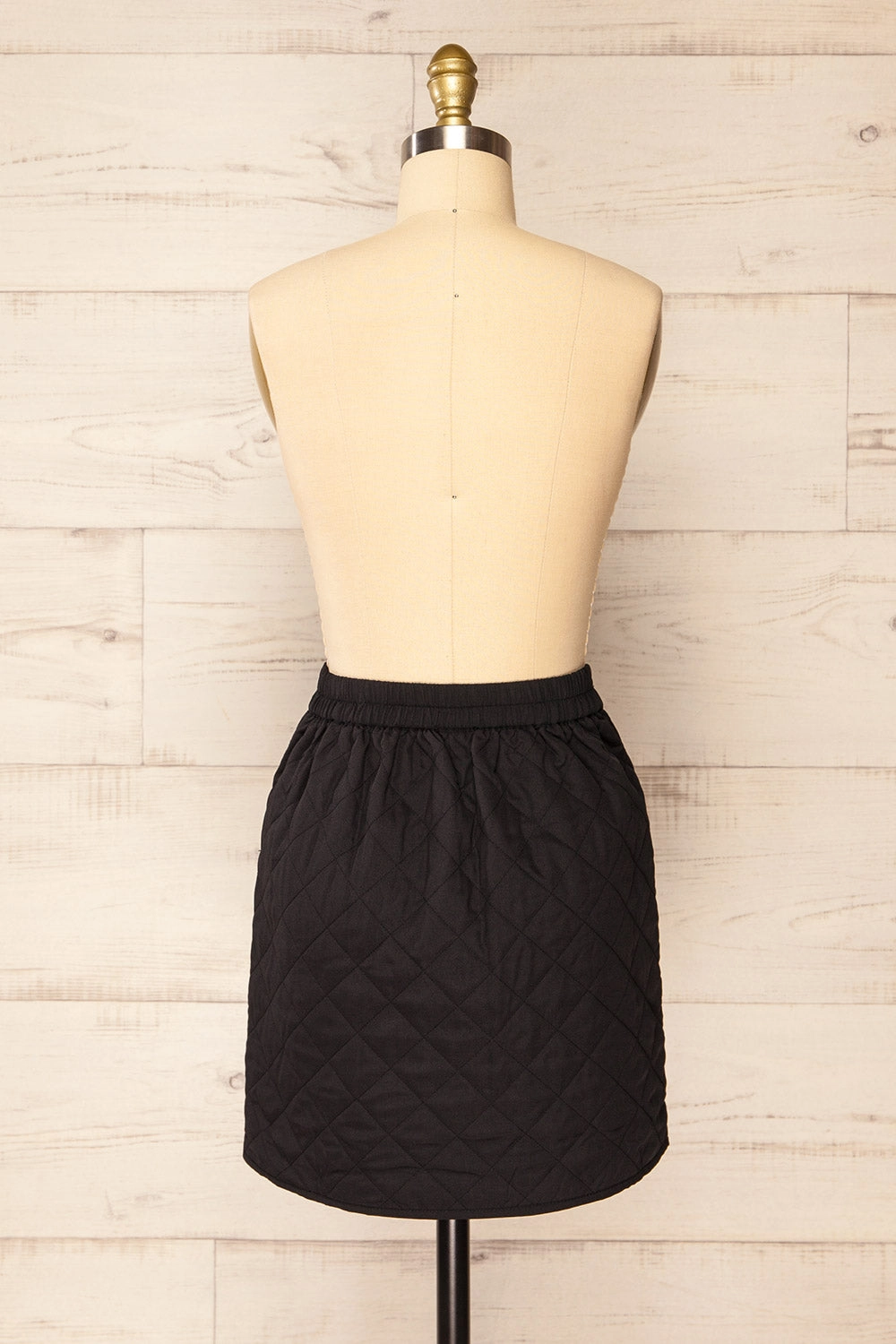 Oviedo | Black Quilted Wrap Skirt