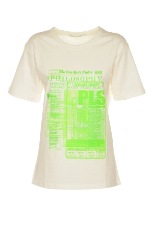 Philosophy Di Lorenzo Serafini Graphic Printed Crewneck T-Shirt