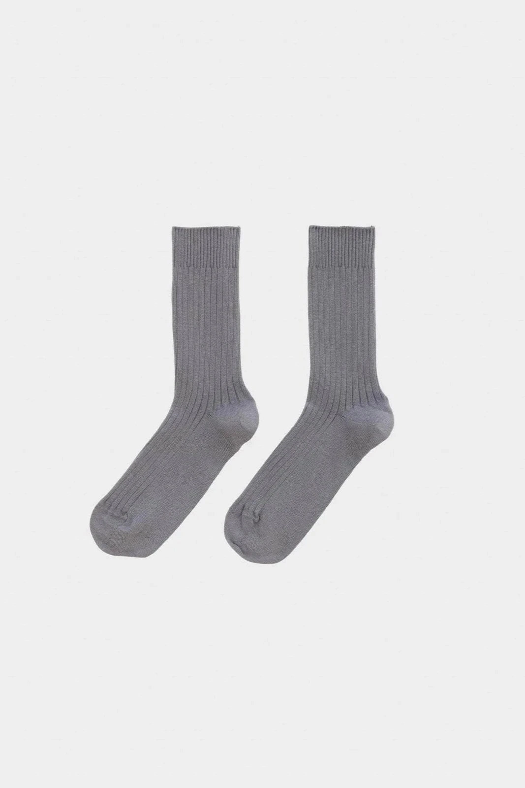 Rib Ankle Socks - Simon Grey