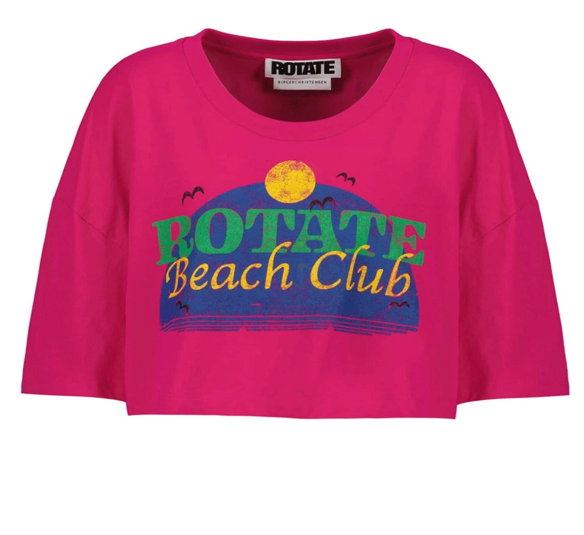 ROTATE Cropped Crewneck T-Shirt