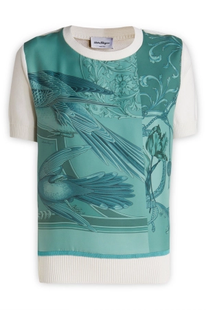 Salvatore Ferragamo Short-Sleeved Knitted Sweater