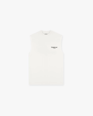 Team 247 Oversized Tank - Flat White