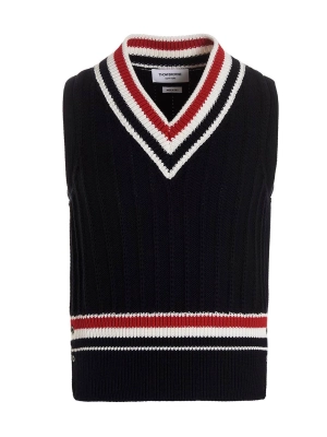 Thom Browne V-Neck Knit Vest
